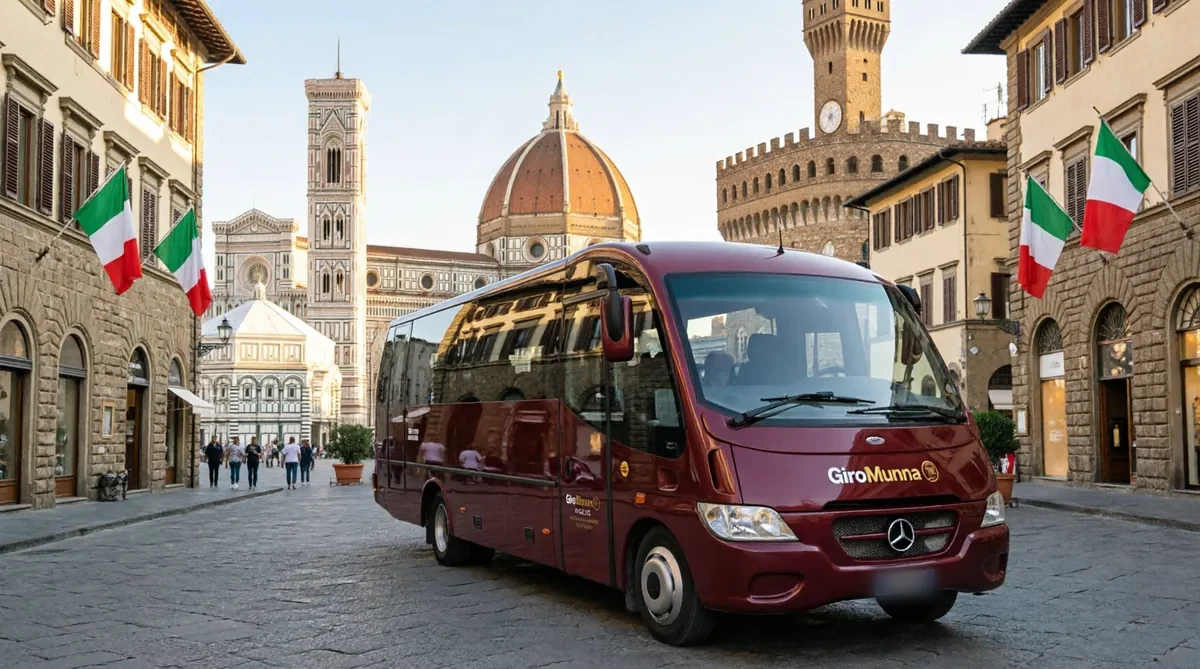 Autobus GiroMunna nel centro di Firenze