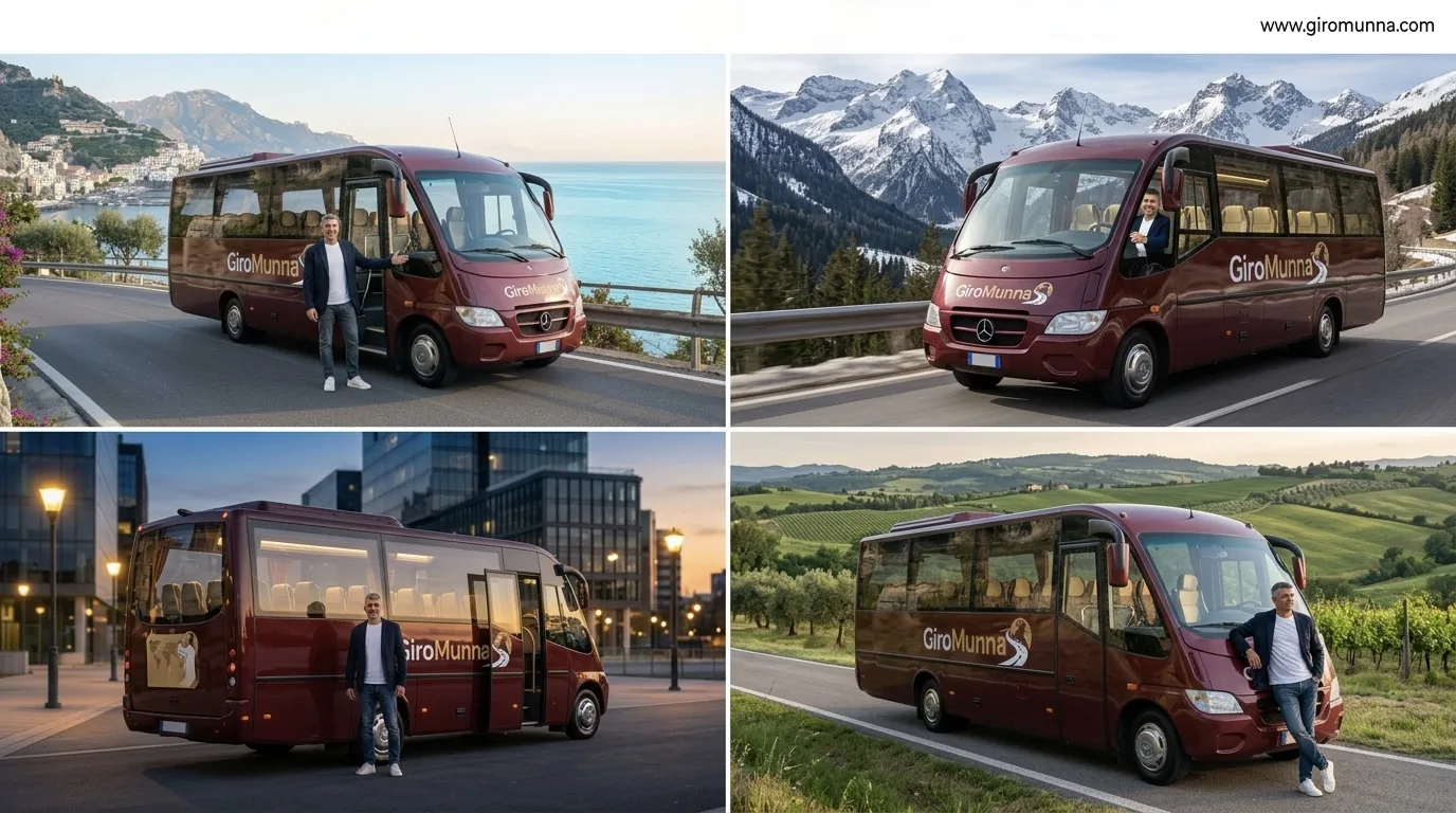 Minibus GiroMunna NCC in Toscana — noleggio autobus con conducente
